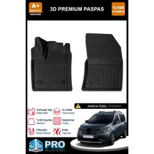 Nova Krom Renault Express Panelvan 3D Pro Havuzlu Paspas Ön 2'li 2021 Üzeri