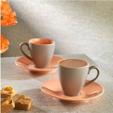 Schafer Aurora 2 Kişilik Kahve Fincan Takımı 4 Parça-Pembe