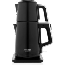 Schafer Teaform Plus Paslanmaz Çay Makinesi-Siyah