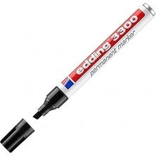 Edding Permanent Markör (Kesik Uç) Siyah (ED-3300)