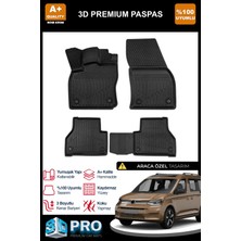 Nova Krom Vw Caddy 3D Pro Havuzlu Paspas 2020 Üzeri