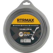 RTRMAX RTY345 Tırpan Misinası Testere Gri 3.5 mm x 35 mt