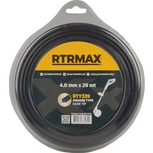 RTRMAX RTY339 Tırpan Misinası Kare Siyah 4.0 mm x 29 mt