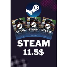 Dijital Oyun Tutkunları İçin Steam 11.5 Usd Cüzdan Kodu Anında Yükleme İmkanı Sunar