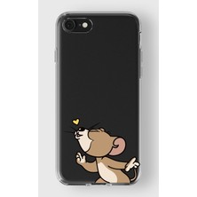 Moonset Iphone 7/8/se Uyumlu Baskılı Yumuşak Silikon Şeffaf Telefon Kılıfı