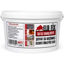 Elb Fix Elbfix Şeffaf Su Yalıtım Ürünü 5 kg