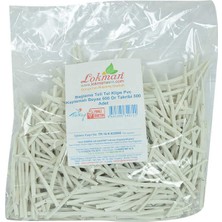 Bezos Bağlama Teli Tel Klips Pvc Kaplamalı Beyaz 500 gr Takribi 500 Adetli 1 Paket