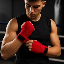 Voltrike Cyc 3.5 Metre Kırmızı Boks-Kickbox-Muay Thai-Sanda El Bandajı