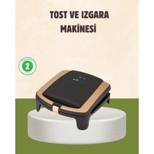 Aesco Tost Makinesi Isı Kontrollü 4 Dilim Kapasiteli