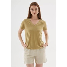 Fashion Friends V Yaka Kadın Bluz 26Y0144K1