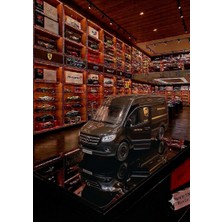 Oyuncak Sahili Mercedes Benz Sprinter Minibüs Ups Kargo 12.7 cm Diecast Orjnal Collecton Çekbırak Metal 4 Kapı Açılır Diecast Model