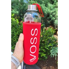 Hikmetlirenk Sağlıklı My Bottle Voss Kılıflı Cam Matara  1 Lt