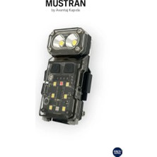 Mustran Edc Şarjlı Sensörlü Taktik L-Kafa El Fener Kaska Takılabilir Mıknatıslı Metal Klips Cob Kamp