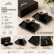 Jumbo Kaizen 2 Kişilik Kutulu Espresso Fincan Seti – Modern ve Zamansız Kahve Keyfi