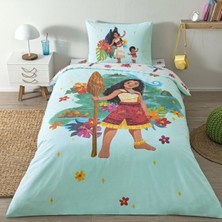 Taç Lisanslı Disney Moana Tek Kişilik Pamuk Nevresim Takımı