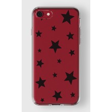 Moonset Iphone 7/8/se Uyumlu Baskılı Yumuşak Silikon Şeffaf Telefon Kılıfı
