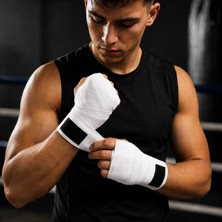 Voltrike Avs 3.5 Metre Beyaz Boks-Kickbox-Muay Thai-Sanda El Bandajı
