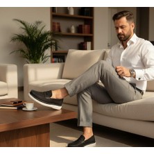 Bulldozer 261002 Erkek Hakiki Nubuk Deri Eva Taban Premium Loafer Ayakkabı