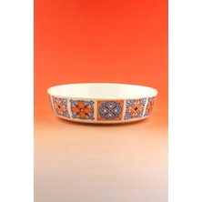 Bursa Porselen Dekor Orange Tile Porselen Salata Kasesi