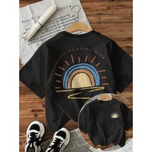 Touz Perfect Summer Joy Baskılı Unisex Oversize T-Shirt