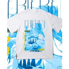 Touz Manga Serries Frieren Baskılı Unisex Oversize T-Shirt