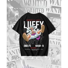 Touz Anime One Piece Baskılı Unisex Oversize T-Shirt