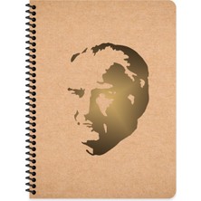 Keskin Color Keskin 16,5*22,5 Çizgisiz Sert Karton Kapak Funky Atatürk Defter - No: 1