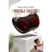 Ensiga Bel Boyun Sırt Vücut Omuz Masaj Aleti Çift Yönlü 8 Toplu Isıtmalı Masaj Yastığı Ayak