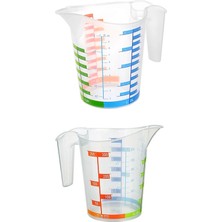 Aesco Ölçü Kabı Dereceli Renkli 1000 ml + 300 ml Set