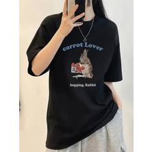 Touz Cute Rabbit Unisex Oversize T-Shirt