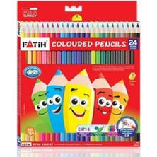 Fatih 24'lü Tam Boy Kuru Boya Kalemi 24 Renk Kuru Boya