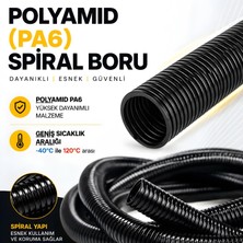 Nexo Polyamid (Pa6) Spiral Boru 14 mm x 18,5 mm x 50 Metre