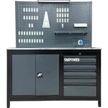 Takpower TTR4417 1.5 Metre Takım Tezgahı 5 Çekmeceli 1 Dolaplı