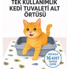 Merip Plastik Kedi Mama Örtüsü- Tek Kullanımlık- 100CM x 150 cm - 16 Yaprak- Sıvı Geçirmez