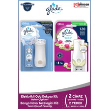 Glade Elektrikli Oda Kokusu Kit Bahar Çiçekleri + Banyo Hava Tazeleyici& Yedek Temiz Çarşaf Ferahlığı 10ML
