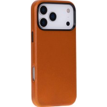 BloominBag Bloomcase Premium Mono Urban Tan Apple iPhone 17 Pro (6.3") Hakiki Deri Magsafe Kılıf