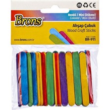 Brons Ahşap Çubuk Mini Renkli