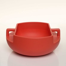 Evdema Handle Kulplu Kırmızı Kase 25*25*11 cm AK.JL0035