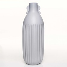 Evdema Antıque Gri Vazo Büyük 14*14*45 cm AK.JL0048