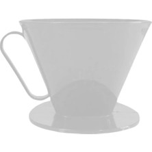 Aesco V60 Dripper Filtre Kahve Demleme Aparatı - Beyaz