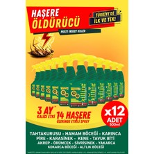 Killing Max Sprey 12'li Eko Set - 14 Haşere, Karıncalarda 3 Ay Kalıcı Etkili Haşere Öldürücü - 12X500ML