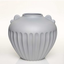 Evdema Antıque Gri Vazo Kısa 27*27*24 cm AK.JL0056