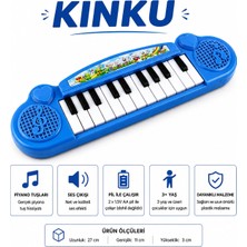 Kinku Elektronik Piyanom Pembe Oyuncak Piyano Tuşlu Çocuk Müzik Oyuncak Org Piyano Eğitici Oyuncak