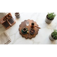 Famwood Art Büyük Boy Ahşap Sunumluk ve Supla & Nihale %100 Çam