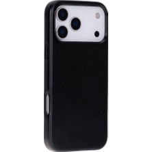 BloominBag Bloomcase Premium Mono Obsidian Black Apple iPhone 17 Pro Max (6.9") Hakiki Deri Magsafe Kılıf