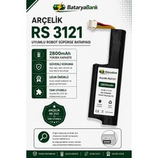 BataryaBank Arçelik Rs 3121 Uyumlu Robot Süpürge Bataryası 10.8V / 11.1V 2800MAH Li-Ion Şarj Edilebilir Pil