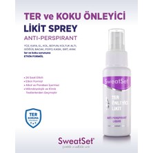 Sweatset Ter Önleyici Anti-Perspirant Likit Sprey 60 ml El Yüz Ayak Koltuk Altı Ter ve Koku Önleyici Sprey Etkin Formül