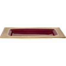 Evdema Bordo  Dikdörtgen Servis 30*20*2 cm