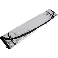 Bezos Metalize Ön Cam Oto Güneşlik 130X60CM Gri