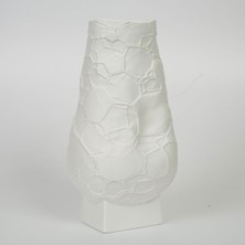 Evdema Beyaz Dalgalı Vazo 26*27*20 cm